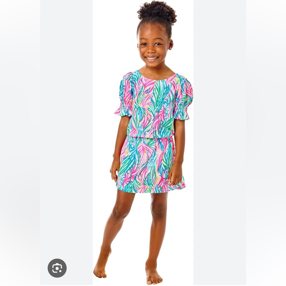 Lilly Pulitzer *NWT*Mini Adley Romper Dress (shorts under) Girls M (6/7)